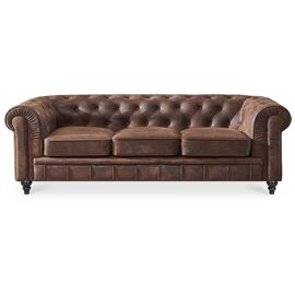 Intense Deco Chesterfield 3 siège(s) Marron