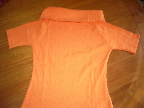 T-Shirt La Redoute Orange Taille 38/40 Col Original