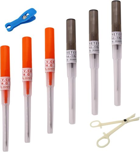 Kalanka-8 Pièces Kit D¿Aiguilles De Piercing, Stériles Jetables Emballées Individuellement, Avec Aide De Fixation Et Pince D¿Ouverture, Pour Oreille, Nez, Lèvre, Langue Et Nombril