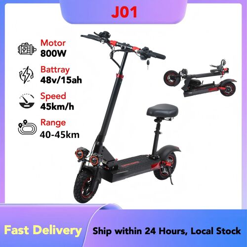 Freeboy J01 Trottinette Électrique Adulte 800w, Batterie 48v 15ah, Autonomie 40-45 Km, Vitesse 45 Km/H, Pneus 10" Tout-Terrain, Freins À Double Disque, Ipx5, Charge 150 Kg