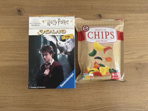 Lot De Jeux : Harry Potter Sagaland + Paquet De Chips : Un Jeu Très Salé