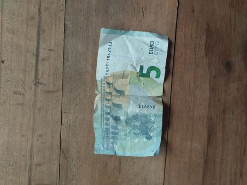 Billet De 5€ Grec Avec Un 7 Doublé