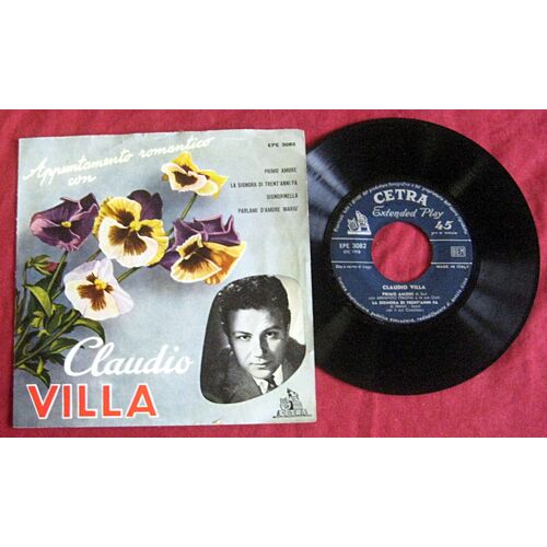 Raro. Appuntamento Romantico Con Claudio Villa. Ep 45. Cetra Epe 3082. 1959.