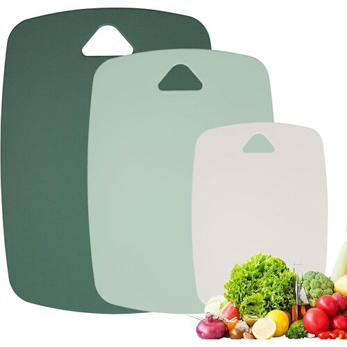 Kalanka-Set De 3 Planches À Découper De Cuisine ¿ Sans Bpa, Lavables Au Lave-Vaisselle, Avec Trou Pour Suspendre, Antidérapantes, Pour Viande, Légumes, Fruits, 3 Tailles