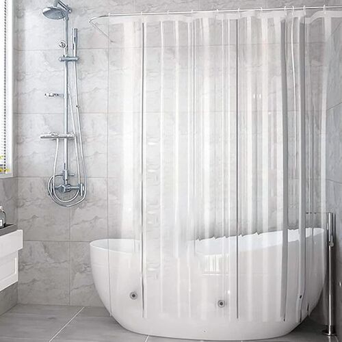 KALANKA-Rideau Douche Transparent, Anti-moisissure, imperméable, avec aimants, pour Baignoire, Salle de Bain, 180 x 200 cm