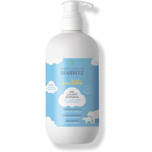 Kalanka-Laboratoires De Biarritz - Gel Lavant Surgras Pour Bébé - Sans Parfum - Ph Neutre - Certifié Bio - Pour La Peau Et Le Cuir Chevelu De Bébé - 500 Ml - Fabriqué En France 