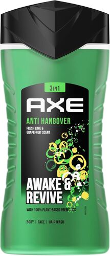 Kalanka-Axe Gel Douche Et Shampoing 3 En 1 Anti-Accrochage Pour Une Fraîcheur Et Un Parfum Longue Durée Testés Dermatologiquement 250 Ml 1 Pièce 