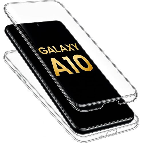 ELVORIX-Coque pour Samsung Galaxy A10 360° Transparente Double Protection Avant Arrière Étui Silicone TPU Antichoc ¿ Dimensions 155.6 x 75.6 x 7.9 mm