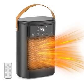 Radiateur Soufflant 1500W avec Télécommande – Chauffage Compact 3 Modes Silencieux