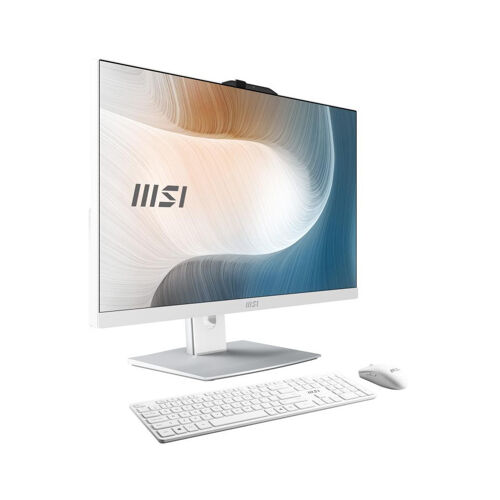 MSI Modern AM242P 1M-2097EU Intel Core 7 150U 23.8" 1920 x 1080 PC All-in-One 16 Go DDR5-SDRAM 512 Go SSD Windows 11 Pro Wi-Fi 6E (802.11ax) Blanc