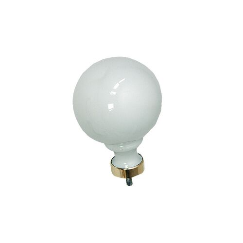 Bouton de porte MERIGOUS V0600 11402 sphérique noir brillant collet laiton
