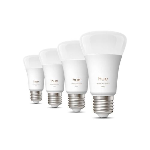 Ampoules Philips Hue A60 E27 Pack De 4 - Blanc Et Couleur Ambiance 810 Lm 6 W