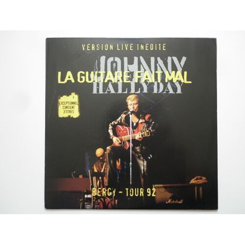 Johnny Hallyday 45tours Sp Vinyle La Guitare Fait Mal Version Live Inédite Bercy