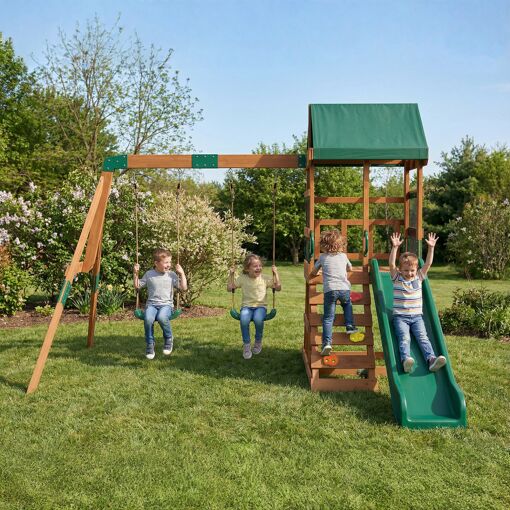 Bluey Playset Area Giochi Con Bingo E Baby Tartaruga – Mini Parco Con Altalene E Giostra Girevole, Figure Da 6,35 Cm, Giocattolo Per Bambini, Idea Regalo