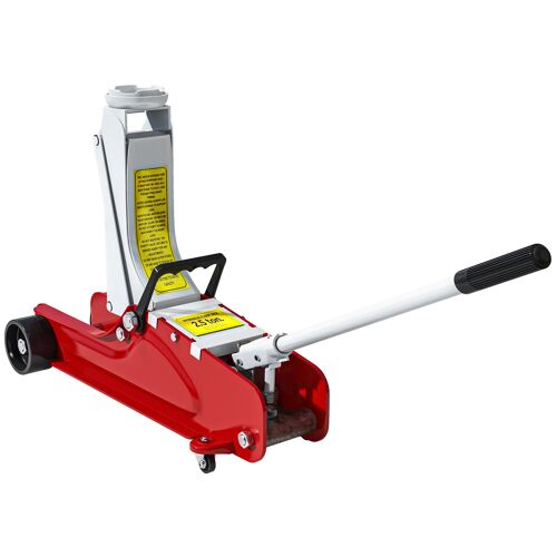 Cric De Levage Hydraulique - Cric De Levage Réglable 8-38 Cm Métal Rouge Noir