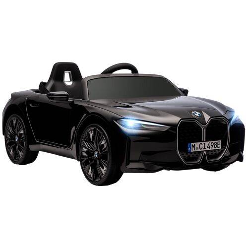 Voiture Électrique Enfant Licence Bmw I4 12v 5km/H Max. Nombreux Effets Télécommande Noir