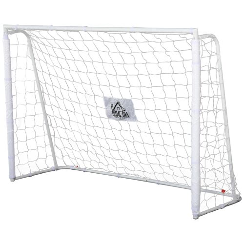 But De Football - Cage De Foot - But Futsal Dim. 186l X 62l X 123h Cm - Châssis Métal Filet Pe - Piquets & Outil Inclus - Blanc