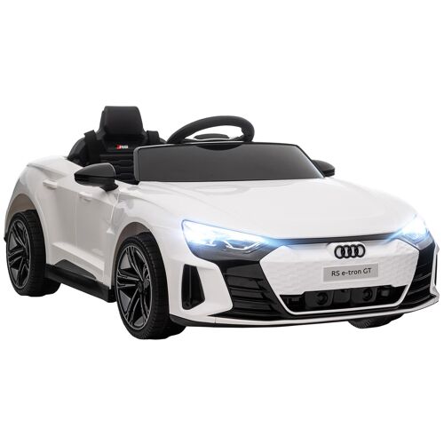Véhicule Électrique Enfant Audi Rs E-Tron Gt V. Max. 5 Km/H Télécommande Effets Sonores + Lumineux Blanc