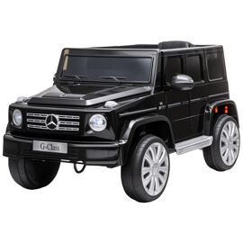 Voiture Électrique Enfant Mercedes Benz Classe G 12v - V. Max. 5km/H - Télécommande, Effets Sonores, Lumineux - Noir