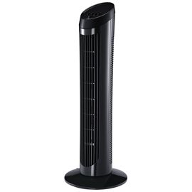 HOMCOM Ventilateur Colonne Oscillant Silencieux 45 W 3 Vitesses 27l x 27l x 75h cm
