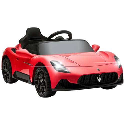 Voiture Électrique Enfant Licence Officielle Maserati Mc 20 Cielo 12v 2 Vitesses 5 Km/H Max. Télécommande Nombreux Effets Rouge