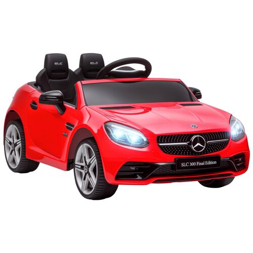 Voiture Véhicule Électrique Enfant 6 V 5 Km/H Max. Télécommande Effets Sonores + Lumineux Mercedes Slc 300 Rouge