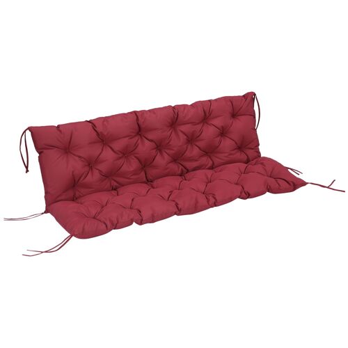 Coussin Banc De Jardin 3 Places Rouge