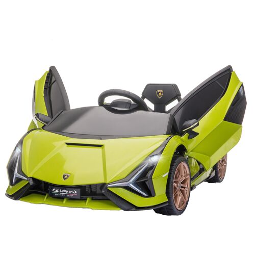 Voiture Électrique Enfant De Sport Supercar 12 V - V. Max. 5 Km/H Effets Sonores + Lumineux Vert