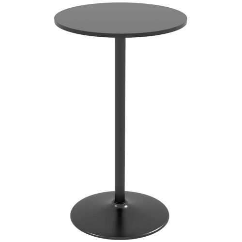 Table de bar ronde style contemporain dim. 60L x 60l x 102H cm noir