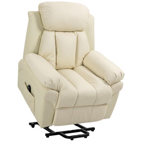 Fauteuil Releveur Inclinable Avec Repose-Pied Ajustable - Revêtement Synthétique