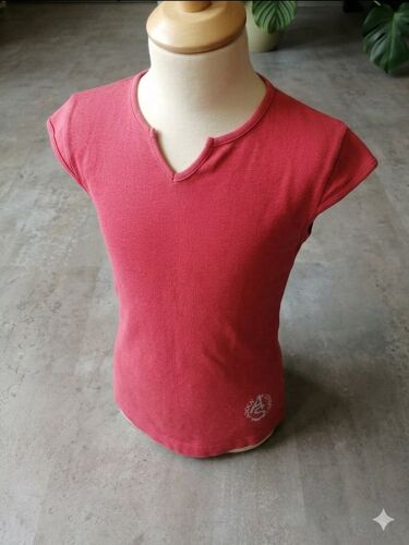 T-Shirt Rouge Cerise Taille 162 Edeis