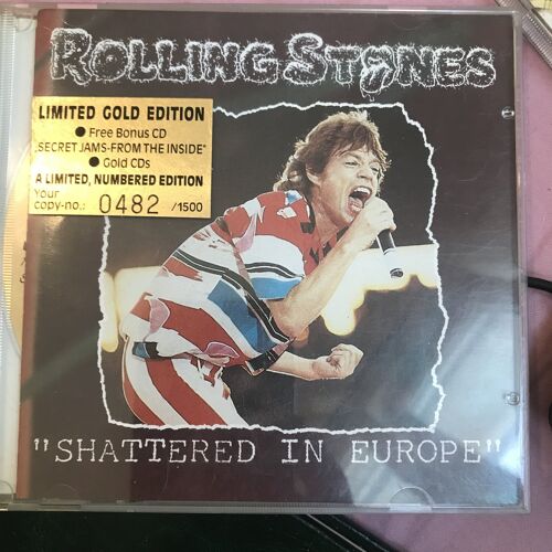 Rolling Stones "Shattered In Europe", Live Napoli 1982 , Très Rare Edition 2 Gold Cd Numérotée