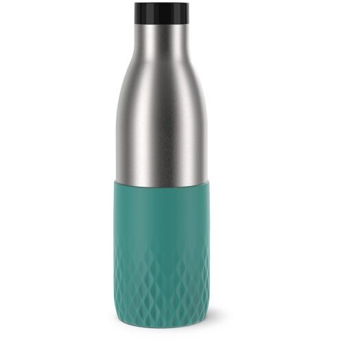 Emsa Bludrop Sleeve N31112 Utilisation Quotidienne 700 Ml Acier Inoxydable Vert Et Acier Inoxydable
