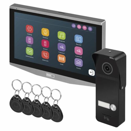 Emos H4020 système vidéophone 2 MP 7" Noir