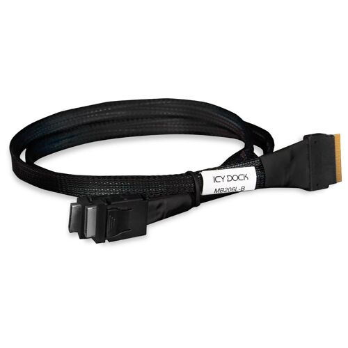 Icy Dock MB206L-B câble Serial Attached SCSI (SAS) 0,5 m Noir