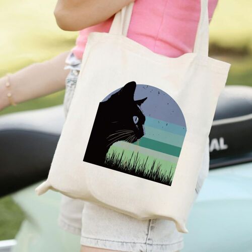 Kalanka-6 Feuille D'autocollants Thermocollants Chat Noir Autocollants De Transfert Imprimés De Silhouettes De Chat Colorées Pour Décoration De T Shirts Sacs À Dos Vêtements De Famille Chapeaux