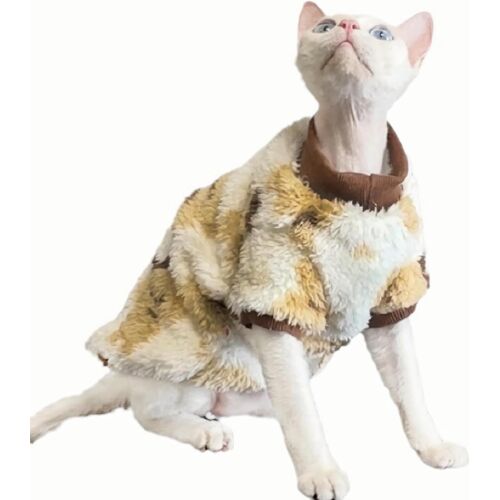 Kalanka-Pull Pour Chats - Vêtements Chat Sphynx Sweat Sans Poils Manteau Chemise En Coton Chaud Convient Tenir Protection Contre Le Froid De Chat Pulls Doux Et Respirants Couleurs Belle