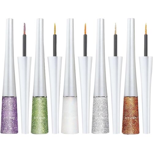 Kalanka-5 Pièces Eye Liner Pailleté Crayon Yeux Paillettes Plusieurs Nuances Disponibles Texture Onctueuse Haute Pigmentation Waterproof Et Sans Bavures Facile Appliquer Et Transporter Longue Tenue P 