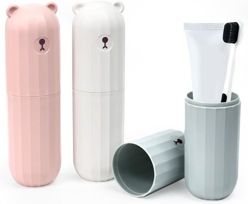 Kalanka-3 Pcs Etui Brosse A Dent, Boite Brosse A Dents Voyage Étanche Trousse Brosse A Dent Portable Gain De Place Étui Brosse À Dent Etui Brosse A Dent Voyage Pour Camping, École, Domicile 