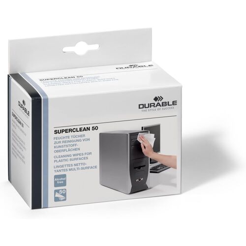 KALANKA-578802 Superclean Lingettes Nettoyantes Humides, 50 Pièces Blanc