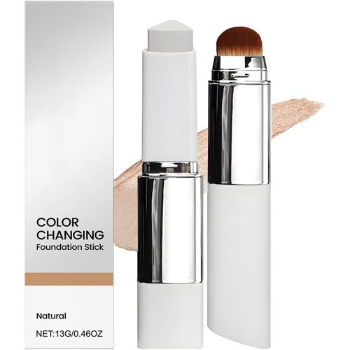 Kalanka-Color Changing Fond De Teint En Stick Avec Brosse, Correcteur De Teint Changeant De Couleur, Couverture Complète, Hydratant Et Crème De Recouvrement Légère, Imperméable Et Durable, Pour Tous 