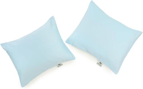 Kalanka-Lot De 2 Housses De Coussin Pour Coussin De Bébé 30 X 40 Cm, La Taie D'oreiller Est Composée À 100% Satin De Coton.