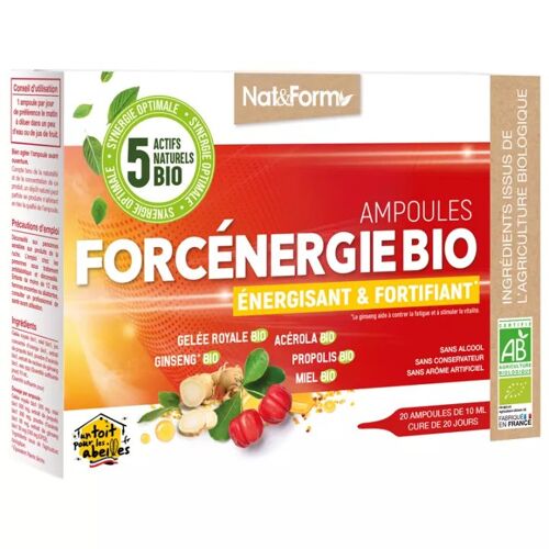 Nat & Form Forcénergie Bio 20 Ampoules 