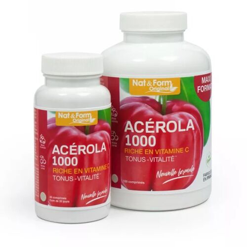 Nat & Form Acerola 1000 En Comprimés 