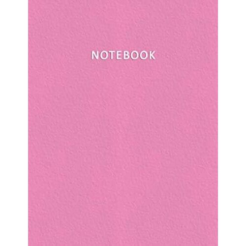 Notebook: Unruled/Unlined/Plain/Blank Notebook 120 Pages Numbered Fashion Pink Color A4/Letter Size Diary, Journal, Composition Book, Doodles
