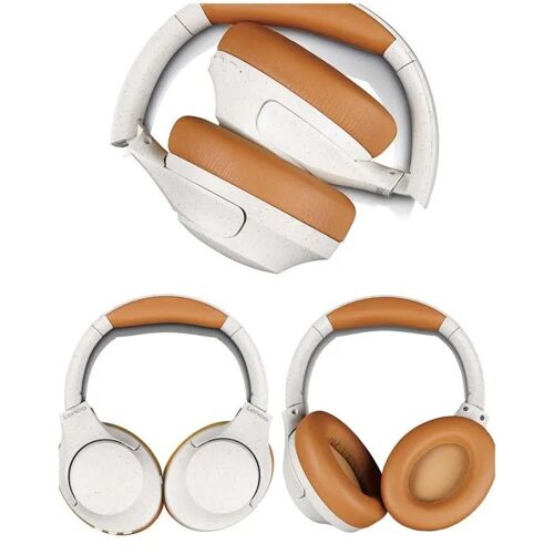 Casque Bluetooth 5.3 HQ - EXTRA-Bass - Micro intégré - Blanc- Suppression de bruit (RBA)