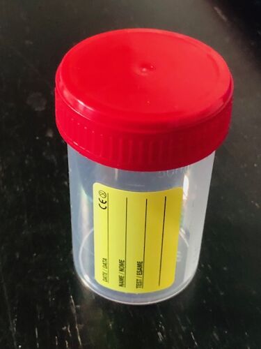 Flacons Polypropylène Contenance 50ml Translucide Bouchon Rouge Vissé Neuf Lot De 20 