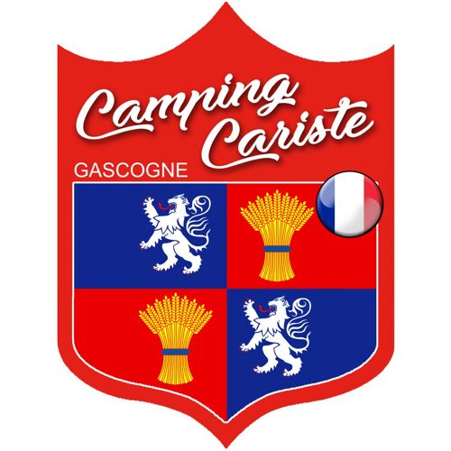 Campingcariste Gascogne - 10x7.5cm - Sticker/Autocollant