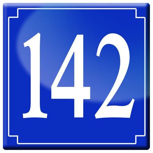 Numéroderue142 - Classique 10x10cm - Sticker/Autocollant