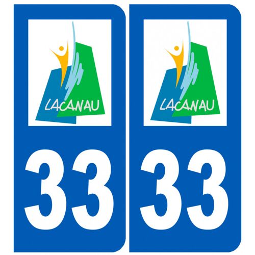 Immatriculation 33 Lacanau - Sticker/Autocollant